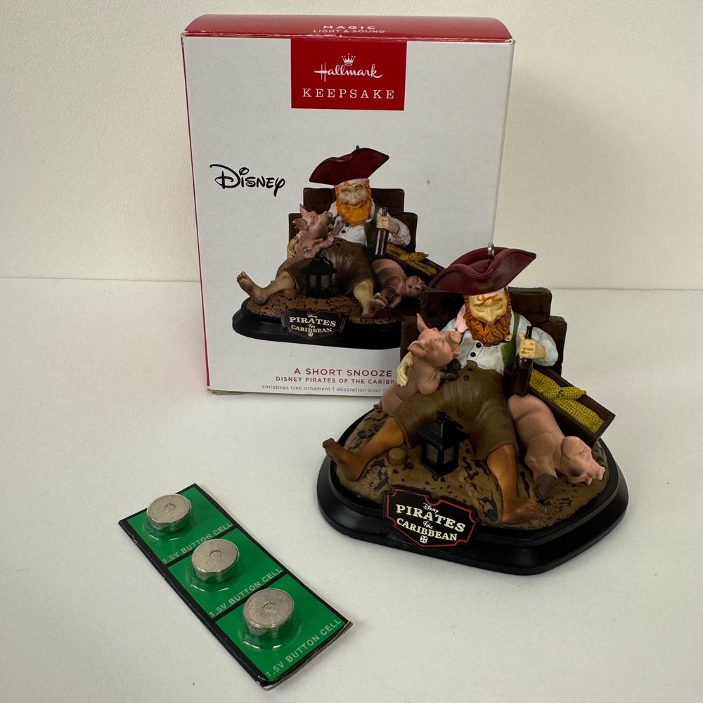 Hallmark Ornament Disney Pirates Of The Caribbean A Short Snooze Magic Sound